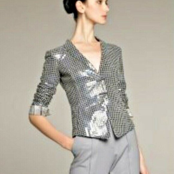 GIORGIO ARMANI LEATHER FITTED JACKET - Picture 2 of 8